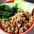 Micheluluu's cooksnap of when they made アメリカで作るクリーミー担々麺.