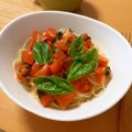 もんしゅしゅ's cooksnap of when they made 極旨〜♡甘いトマトマリネ♪の冷製パスタ.