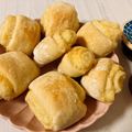 ハムムムム's cooksnap of when they made バター折込なしクロワッサン？チーズパン？.