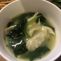 minmin012's cooksnap of when they made 水餃子✿ほうれん草を入れて★スープに.