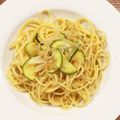 ひとめぼれ☆'s cooksnap of when they made ズッキーニと桜えびの柚子胡椒パスタ.