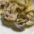 kinkinsan's cooksnap of when they made 豚バラとアサリとキャベツの酒蒸し.