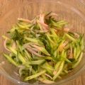 チーたら's cooksnap of when they made みょうがときゅうりと大葉とハムの酢物.
