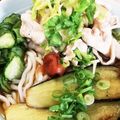 クッキン坊主's cooksnap of when they made 夏野菜と豚しゃぶのぶっかけ冷やしうどん☆.