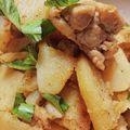 monjimari's cooksnap of when they made 鶏もも肉とじゃがいものカレー炒め.