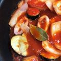 マサプリ's cooksnap of when they made トマトソースで♪鶏肉と夏野菜のトマト煮.