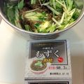 びわすけキッチン's cooksnap of when they made 副菜に◇水菜ともずく キュウリの酢の物.