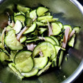 クック予支未's cooksnap of when they made ズッキーニとハムの中華風サラダ.