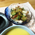 クック7YH7SY☆'s cooksnap of when they made 鶏胸肉ときゅうりの茗荷＆梅おかか和え♡.