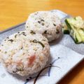 ありみりん♡'s cooksnap of when they made 大葉とみょうがの梅おにぎり.