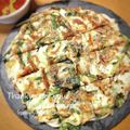 inyako's cooksnap of when they made 簡単！もちもち☆ニラもやしのチヂミ.