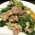 猫カルビ's cooksnap of when they made ほうれん草と豚肉のオイスターソース炒め.