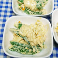 ととろ＆めい's cooksnap of when they made スナップエンドウとゆで玉子のマヨ和え.