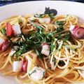 OHJIRO543's cooksnap of when they made タコと大葉のパスタ（コンソメ醤油）.