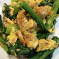 わたるんママ's cooksnap of when they made 鮭と小松菜の卵いため.