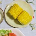 mmameco's cooksnap of when they made シリコンスチーマーで蒸しとうもろこし.