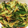 monjimari's cooksnap of when they made さっぱりキュウリの梅シロップ和え.