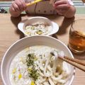 みゃみゃごと's cooksnap of when they made 鶏そぼろあんかけうどん.