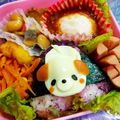 たにたーに's cooksnap of when they made キャラ弁☆しっぽフリフリわんちゃん平面♪.