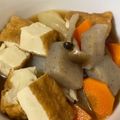 よん's cooksnap of when they made 時短！厚揚げ 大根 蒟蒻の煮物.