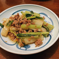 クックQT00YA☆'s cooksnap of when they made ☆長芋と小松菜のオイスターソース炒め.