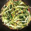 ポニョすけ2016's cooksnap of when they made 水菜と干しエビ炒め物♪簡単.