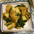 sakutakuhitoshu's cooksnap of when they made 厚揚げと小松菜のピリ辛味噌炒め.