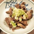 おすわりつんこ's cooksnap of when they made 豚のハツのネギ塩レモン.