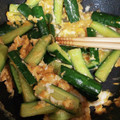 ★ちゃんぬ★'s cooksnap of when they made きゅうりと玉子のニンニク炒め.