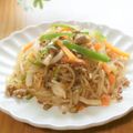 ももいろさくら's cooksnap of when they made ヘルシー♪しらたきとひき肉のチャプチェ.