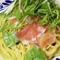 AirCat's cooksnap of when they made 簡単10分＊生ハムとアボカドのパスタ.