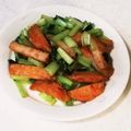 nana_tenjo's cooksnap of when they made 小松菜とさつまあげの炒めもの.