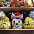 2880naaao's cooksnap of when they made キャラ弁簡単ミニーちゃんおにぎり.