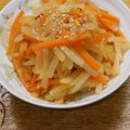 プルンバゴ's cooksnap of when they made にんじんと大根のきんぴら.