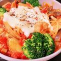 ぷーなむキッチン☆'s cooksnap of when they made 【簡単サバ缶レシピ】なすとしめじのパスタ.
