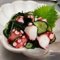 うずら's cooksnap of when they made カニときゅうりの酢の物.