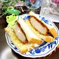 ☆なあなクック☆'s cooksnap of when they made 簡単！ソースとんかつサンド.