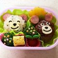 サイチョン's cooksnap of when they made キャラ弁＊くまちゃん＊ハンバーグ.