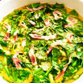 love_milk's cooksnap of when they made レンジで簡単！つくおきほうれん草の卵とじ.