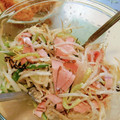 月✳Iris's cooksnap of when they made ウマ〜♡きゅうりともやしの塩昆布マヨ和え.