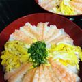 ミッキーこむぎ's cooksnap of when they made ぷりぷり海老のちらし寿司.