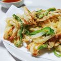 ぱふ♪'s cooksnap of when they made ピーマンと竹輪のかき揚げ★.