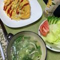 ぐりtoぐら's cooksnap of when they made 半熟とろとろ＊チキンライスのオムライス.