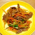 メルティローズ's cooksnap of when they made 牛肉と小松菜の甘辛炒め.