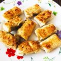 kinniko's cooksnap of when they made 餃子の皮でアップルパイ.