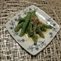 Laufen's cooksnap of when they made いんげんのゴマ和え.