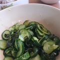 ayappyone's cooksnap of when they made 子供も好きになる！きゅうりとわかめ酢の物.