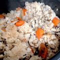 けーこころん's cooksnap of when they made 薄味！鶏もも肉とひじきの炊き込みご飯♪.