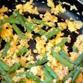 けーこころん's cooksnap of when they made お弁当にも♪モロッコいんげんと卵の炒め物.