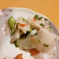 もんしゅしゅ's cooksnap of when they made 大根・きゅうり・大葉の梅和え♪.